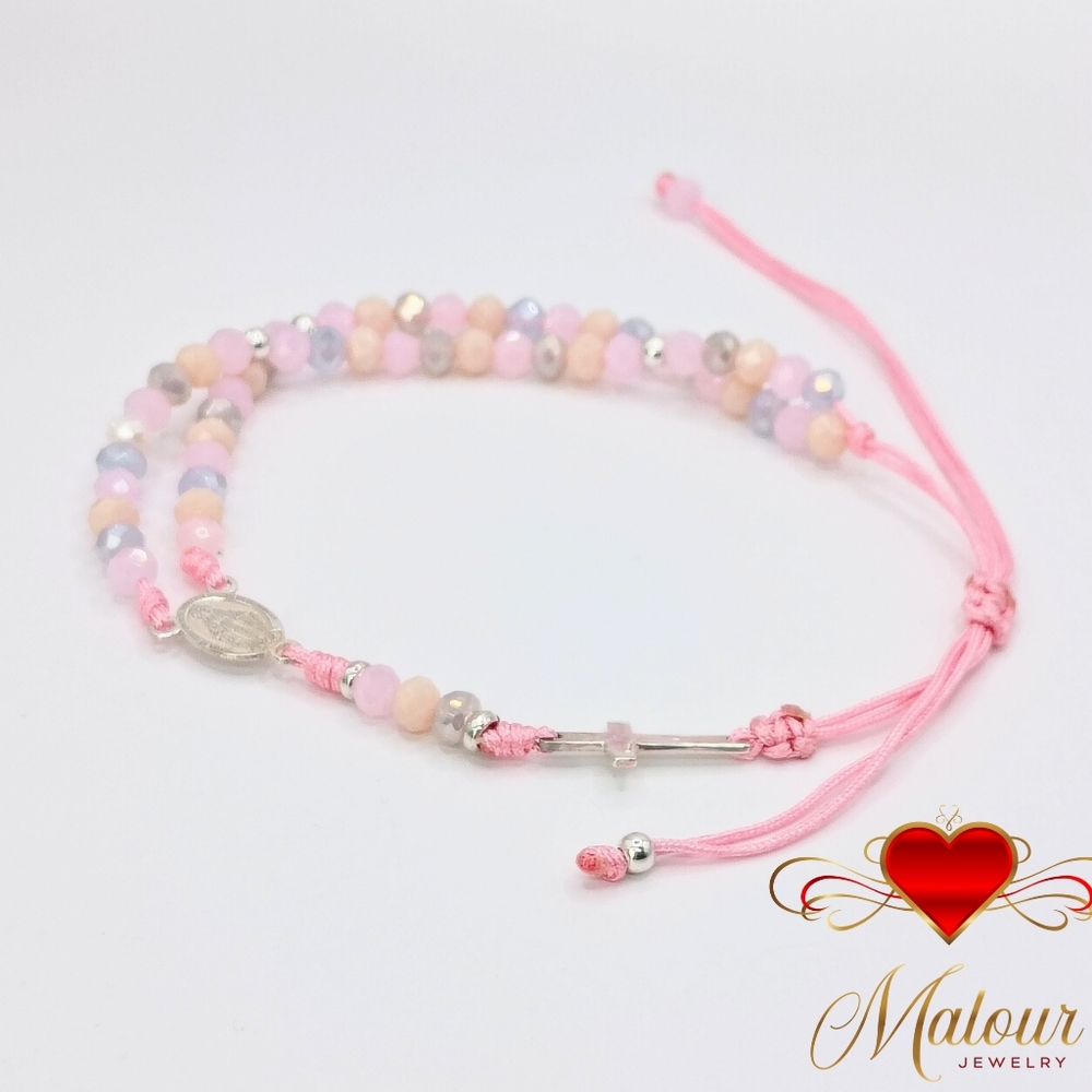 950 SILVER VIRGIN ROSARY BRACELET